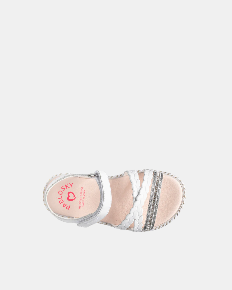 Sandálias Barefoot Infantis PABLOSKY Brancas 450000