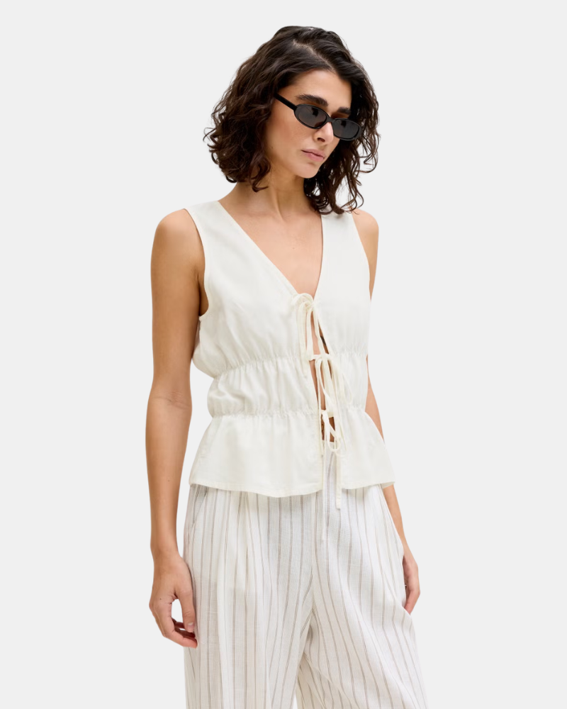 Camisas Manga corta Mujer JACK AND JONES Blanco 12287713 ALMIRA
