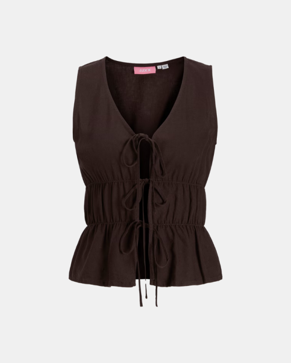 Camisas Manga corta Mujer JACK AND JONES Marrón 12287713 ALMIRA