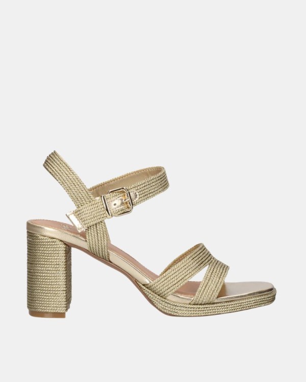 Sandalias Fiesta Abiertas Mujer EXE Oro LUISA 777