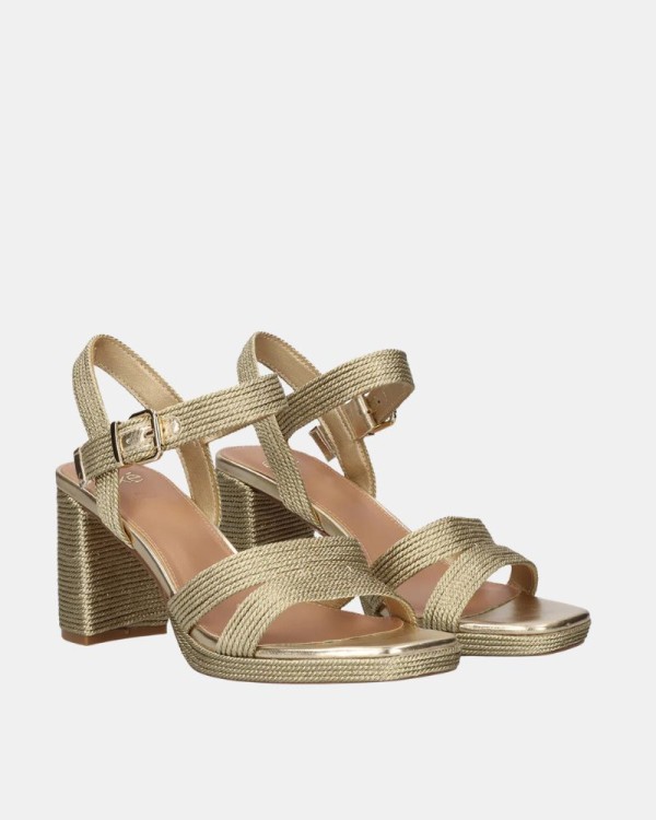 Sandalias Fiesta Abiertas Mujer EXE Oro LUISA 777