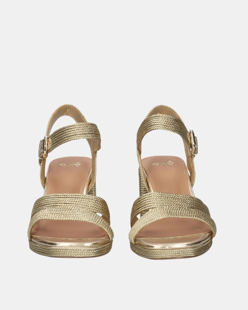 Sandalias Fiesta Abiertas Mujer EXE Oro LUISA 777