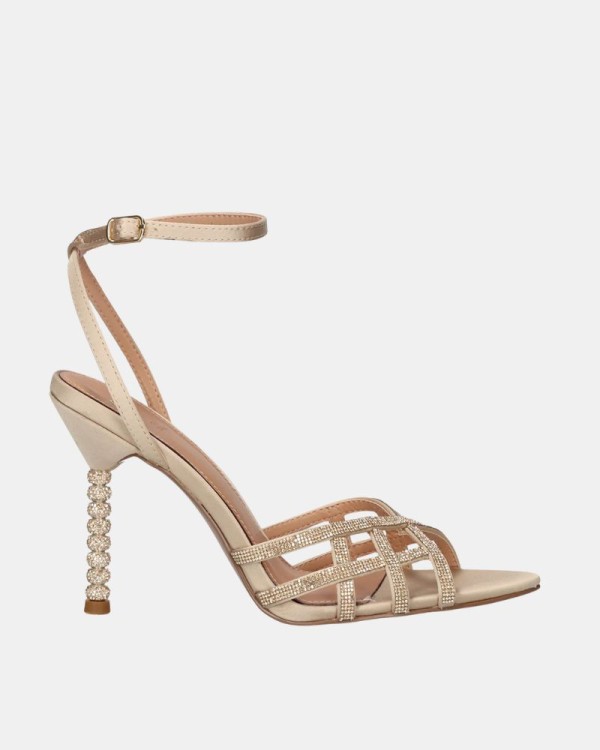 Sandalias Fiesta Abiertas Mujer EXE Beige JOY 959