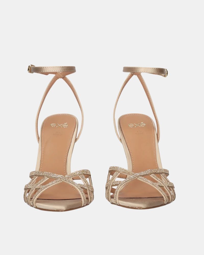 Sandalias Fiesta Abiertas Mujer EXE Beige JOY 959