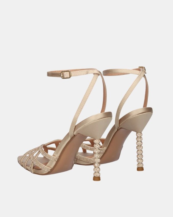 Sandalias Fiesta Abiertas Mujer EXE Beige JOY 959