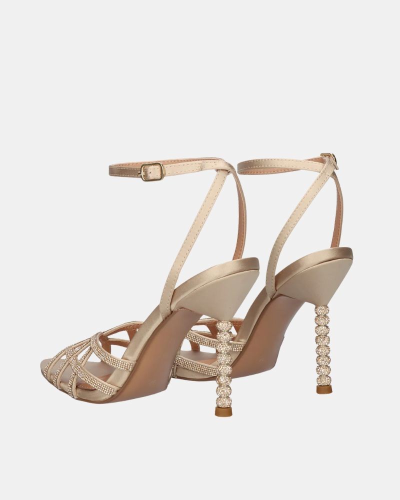 Sandalias Fiesta Abiertas Mujer EXE Beige JOY 959