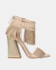 Sandalias Fiesta Abiertas Mujer EXE Beige DOMINIC 520