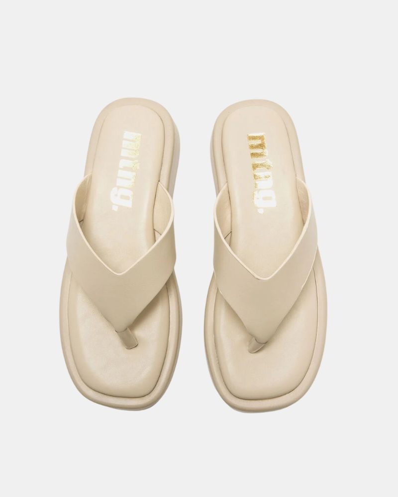 Sandalias Abiertas Chancletas Mujer MUSTANG Blanco 56257