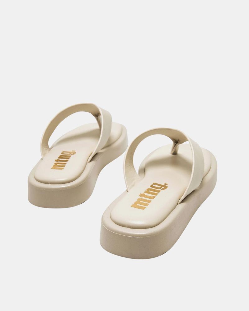 Sandalias Abiertas Chancletas Mujer MUSTANG Blanco 56257