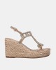 Sandalias Alpargatas Rafia Mujer ALMA EN PENA Marrón V2651107
