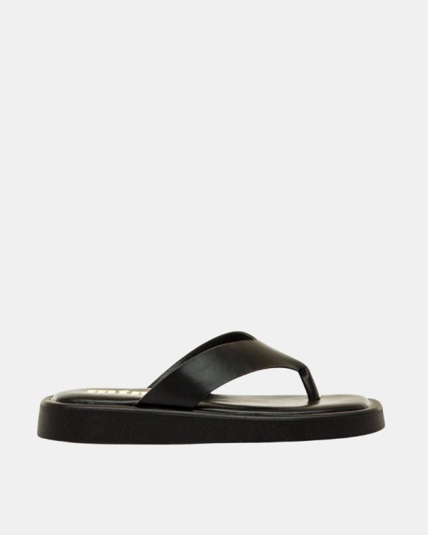 Sandalias De dedo Abiertas Chancletas Mujer MUSTANG Negro 56257