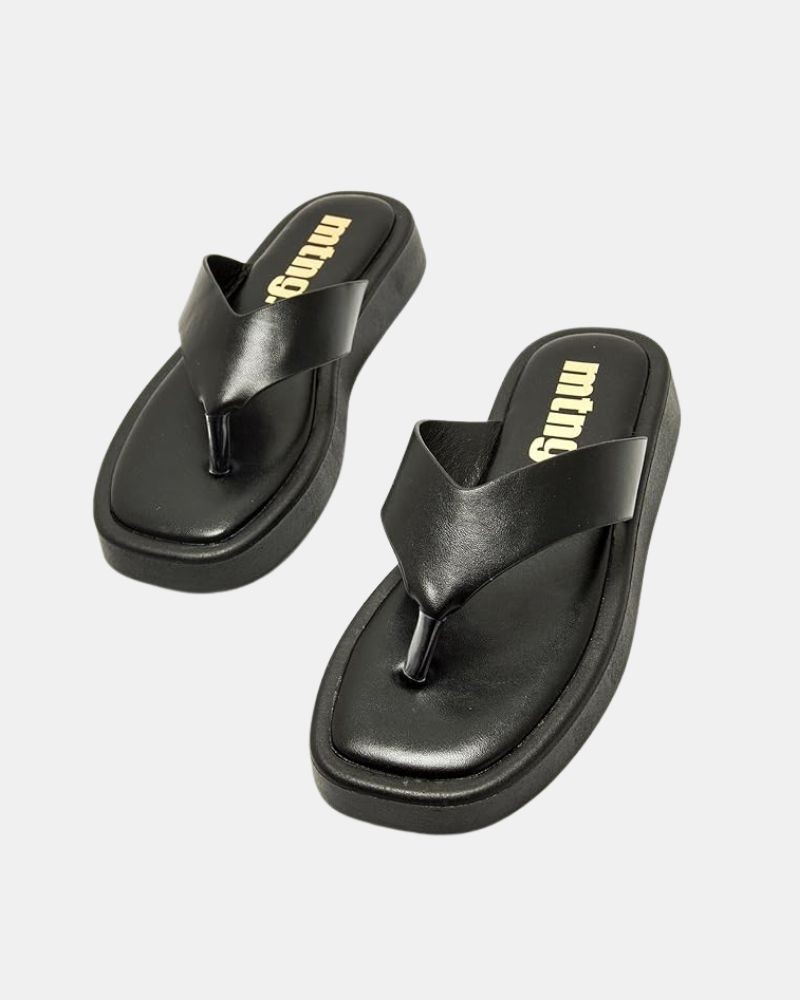 Sandalias De dedo Abiertas Chancletas Mujer MUSTANG Negro 56257