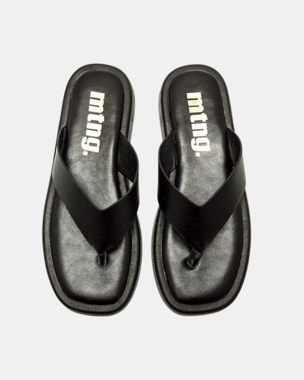 Sandalias De dedo Abiertas Chancletas Mujer MUSTANG Negro 56257
