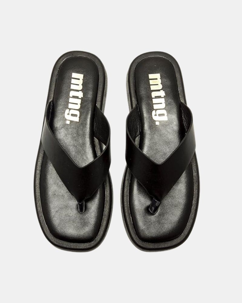 Sandalias De dedo Abiertas Chancletas Mujer MUSTANG Negro 56257