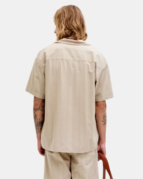 Camisas de manga curta para homem JACK AND JONES bege 12289457 TYSON