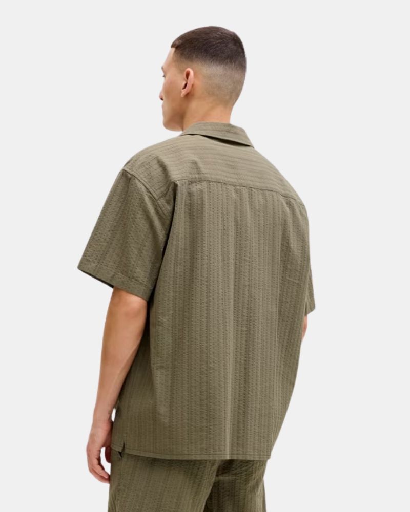 Camisas Manga Curta Homem JACK AND JONES Verde 12289457 TYSON