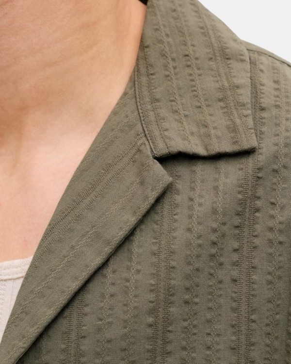 Camisas Manga Curta Homem JACK AND JONES Verde 12289457 TYSON