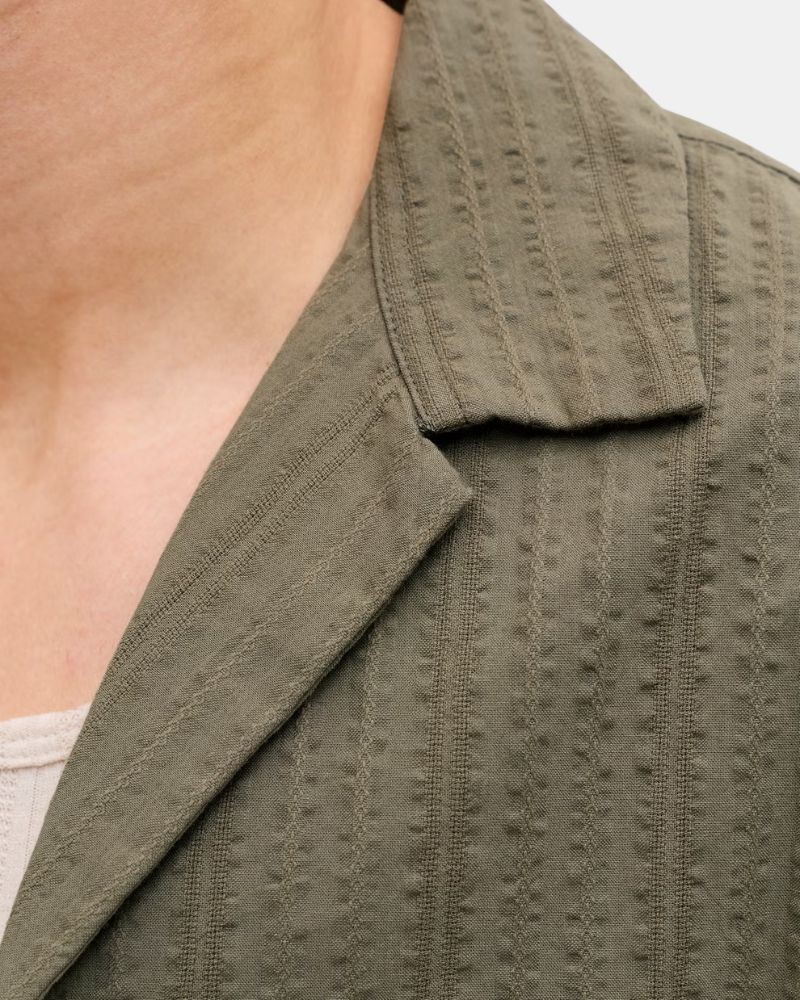 Camisas Manga Curta Homem JACK AND JONES Verde 12289457 TYSON