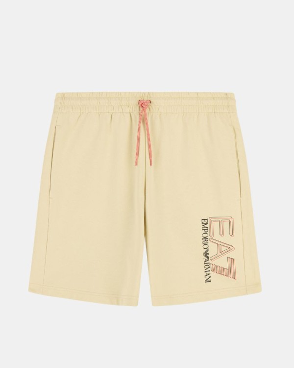 Pantalones Chándal Bermudas Hombre EA7 Beige 7M001315 AF13512