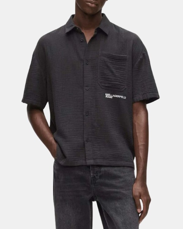 Camisas Manga Curta Homem Karl Lagerfeld Preto B2M16012