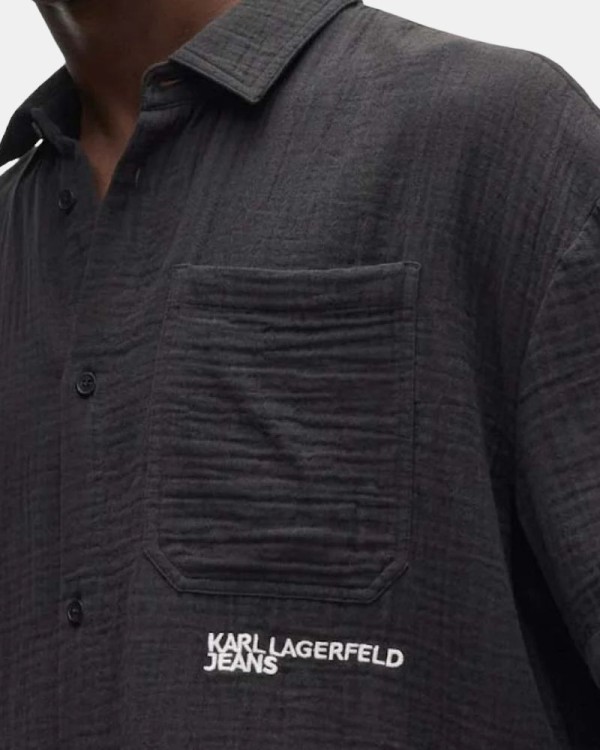 Camisas Manga Curta Homem Karl Lagerfeld Preto B2M16012