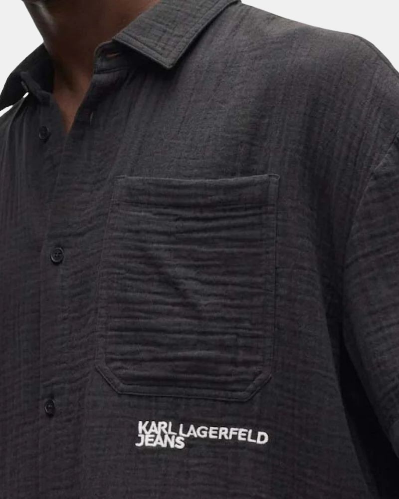 Camisas Manga Curta Homem Karl Lagerfeld Preto B2M16012