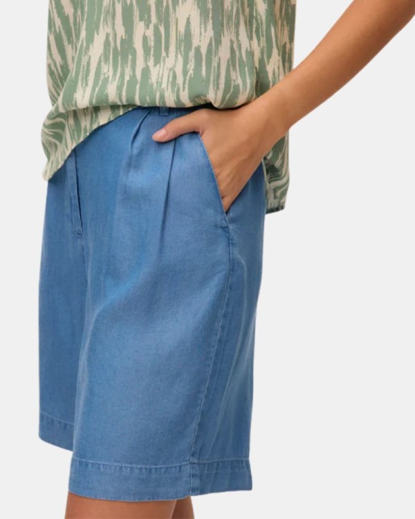 Pantalones Bermudas Mujer VERO MODA Azul 10326063 FLEUR