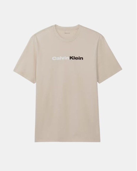 Camisetas de manga curta para homem CALVIN KLEIN bege LV14RF808G2JX