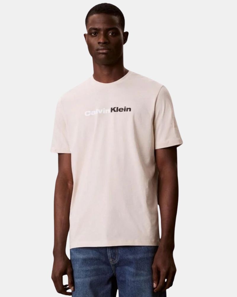 Camisetas de manga curta para homem CALVIN KLEIN bege LV14RF808G2JX