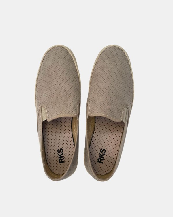 Zapatos Alpargatas Hombre RKS Beige BC7732