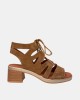 Sandalias Abiertas Mujer RKS Marrón 137456