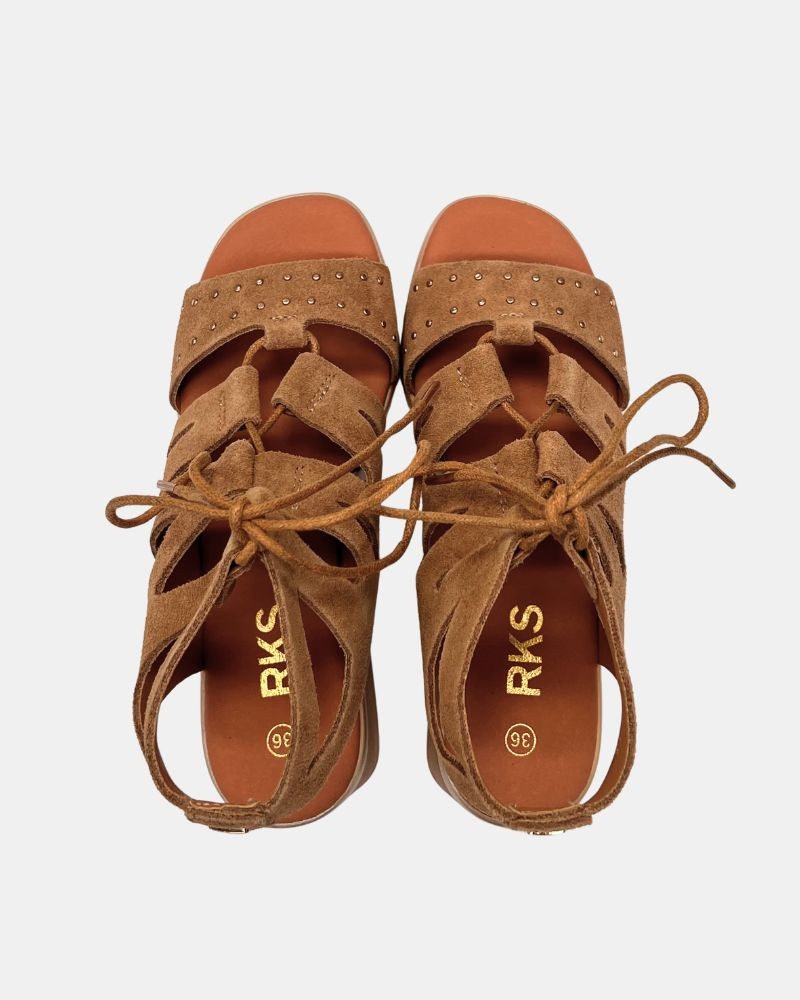 Sandalias Abiertas Mujer RKS Marrón 137456