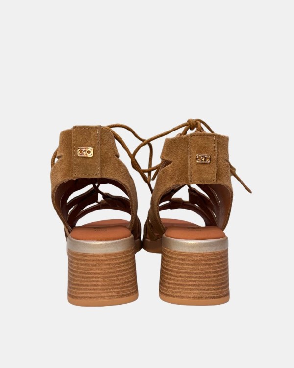Sandalias Abiertas Mujer RKS Marrón 137456