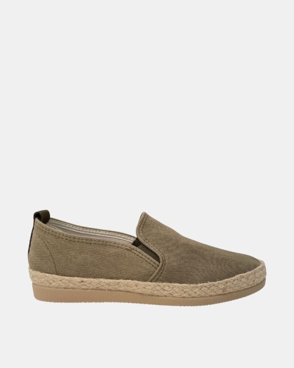 Zapatos Alpargatas Rafia Hombre RKS Verde BC11965