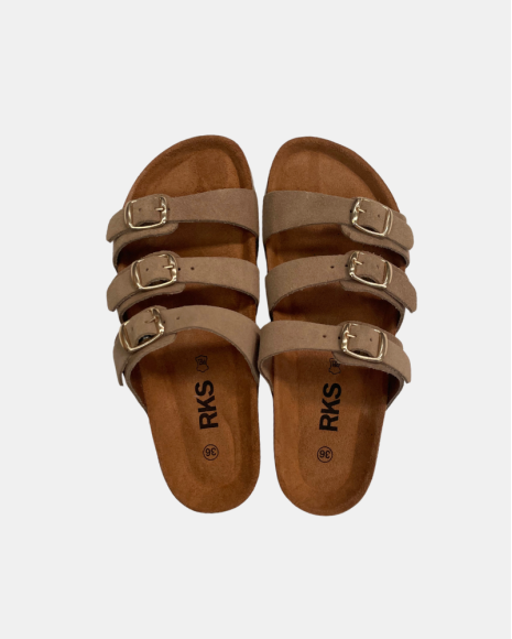 Sandalias Mujer RKS Beige 10717