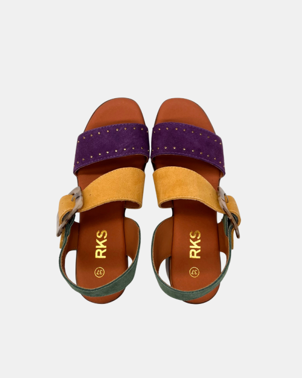 Sandalias Mujer RKS Morado 137480