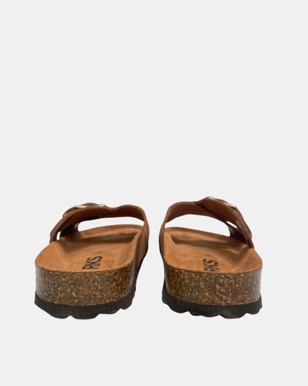 Sandalias Abiertas Mujer RKS Marrón 10551