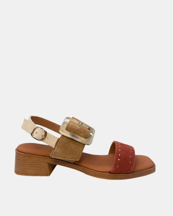 Sandalias Abiertas Mujer RKS Marrón 137451