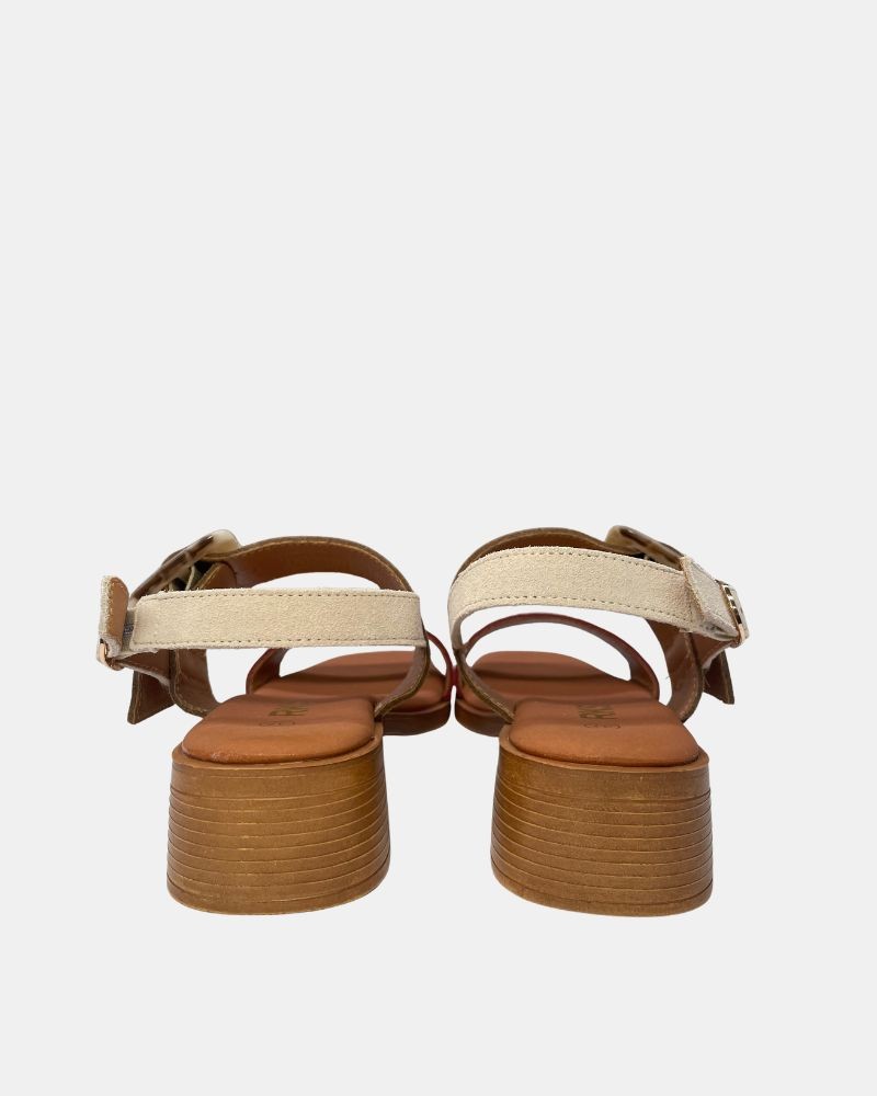 Sandalias Abiertas Mujer RKS Marrón 137451