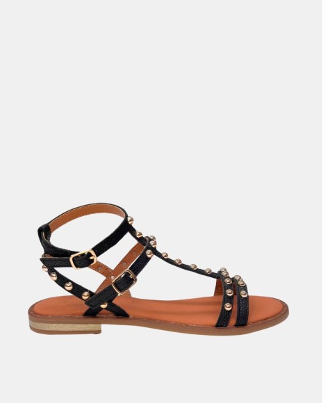 Sandalias Abiertas Mujer RKS Negro 137471