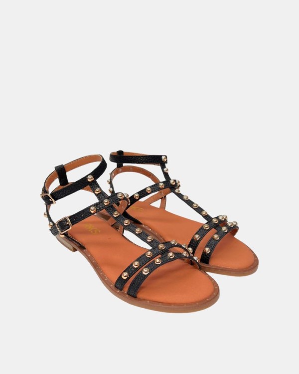 Sandalias Abiertas Mujer RKS Negro 137471