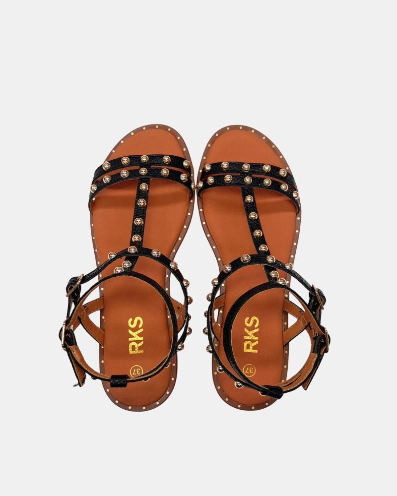 Sandalias Abiertas Mujer RKS Negro 137471