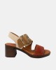 Sandalias Abiertas Mujer RKS Marrón 137479