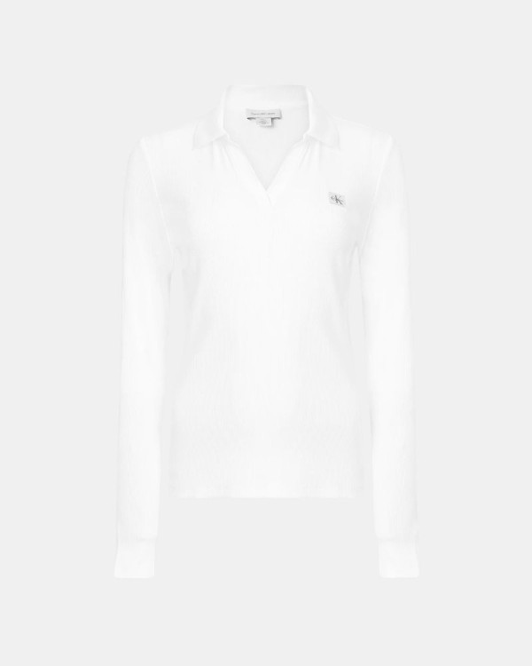 Camisetas Manga larga Mujer CALVIN KLEIN Blanco LV047E203GYAA