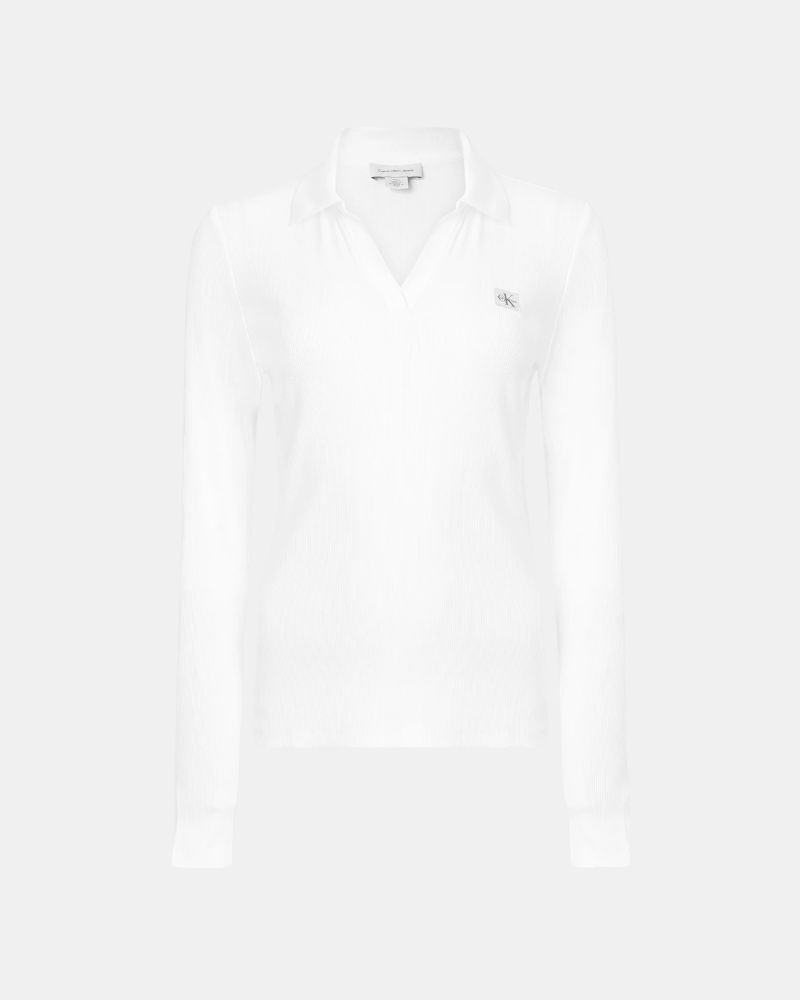 Camisetas Manga larga Mujer CALVIN KLEIN Blanco LV047E203GYAA