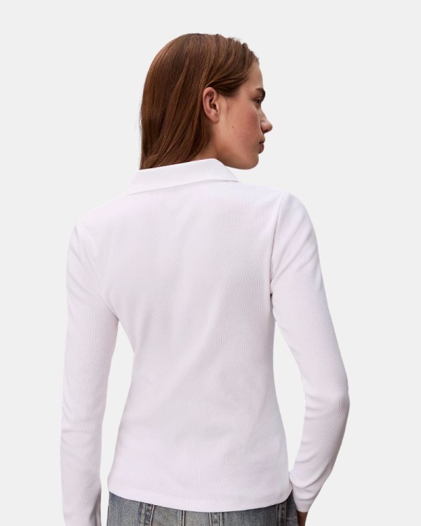 Camisetas Manga larga Mujer CALVIN KLEIN Blanco LV047E203GYAA