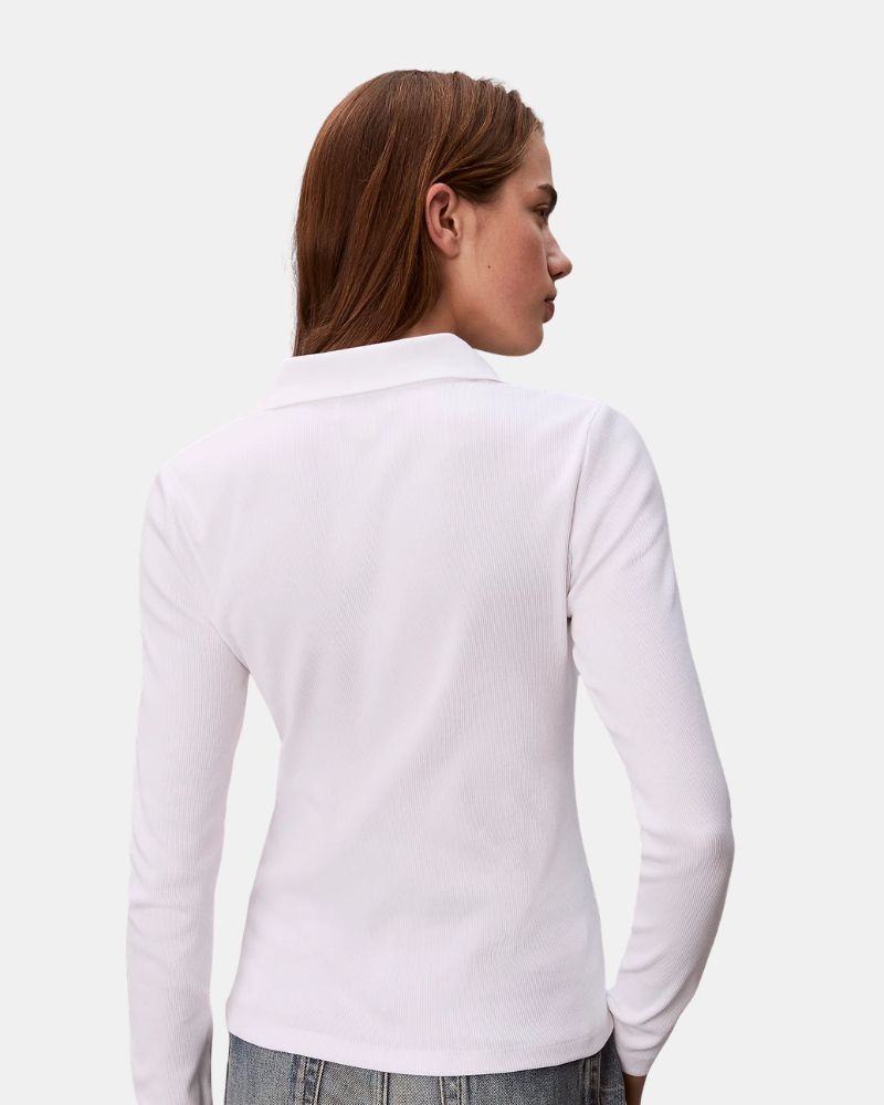 Camisetas Manga larga Mujer CALVIN KLEIN Blanco LV047E203GYAA