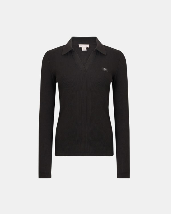 Camisetas Manga larga Mujer CALVIN KLEIN Negro LV047E203GUB1