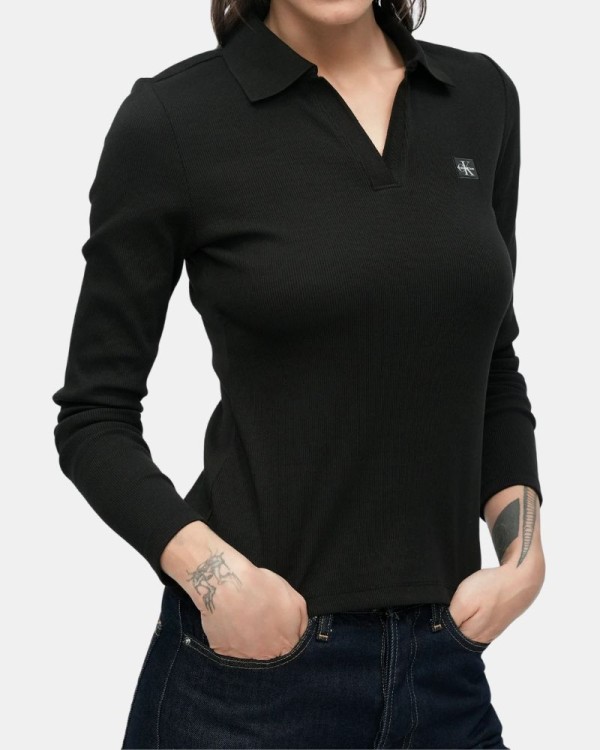 Camisetas Manga larga Mujer CALVIN KLEIN Negro LV047E203GUB1