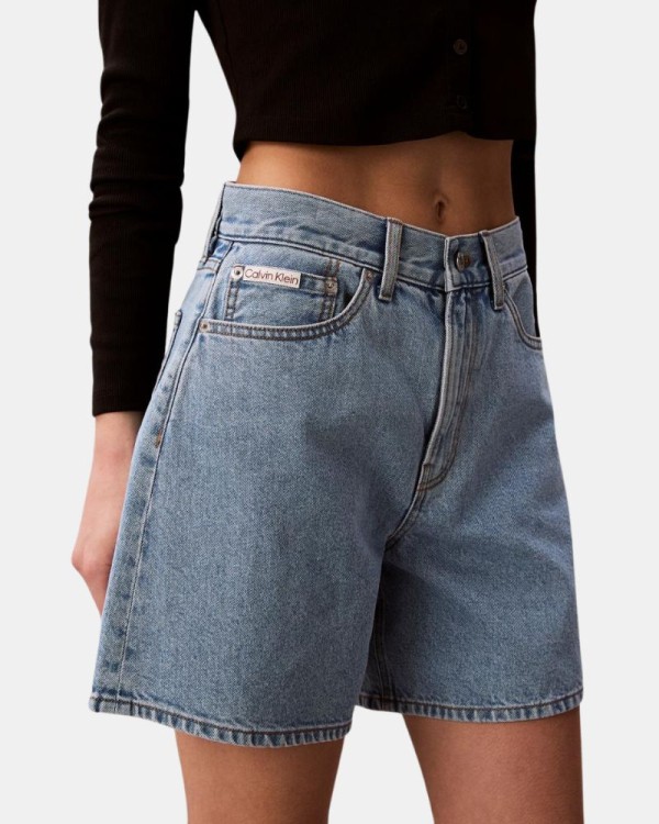 Pantalones Bermudas Mujer CALVIN KLEIN Azul LV047F675G1XT